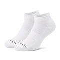 Chaussettes courtes 35-38 blanches en maille côtelée pour usage quotidien