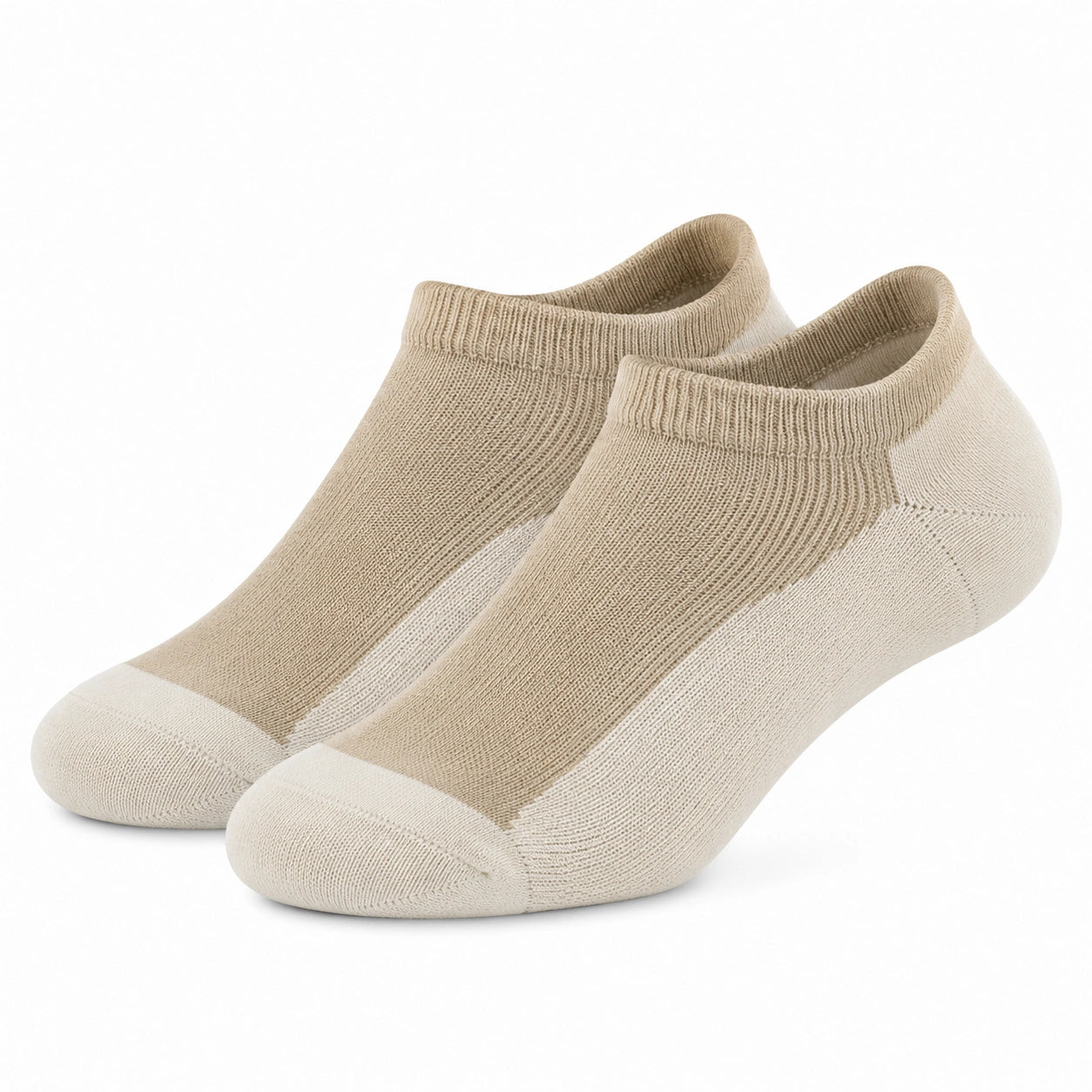 Chaussettes invisibles taille 39-42 en maille beige pour usage quotidien