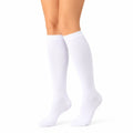 Chaussettes montantes 35-38 blanches en maille textile unie style sport