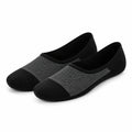 Chaussettes invisibles 35-38 en textile noir et gris - maille extensible pour chaussures basses