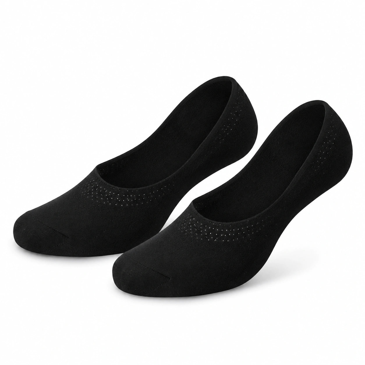 Chaussettes invisibles 35-38 en maille noire coupe basse style ballerine