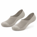 Chaussettes invisibles 43-46 en maille textile gris clair respirantes